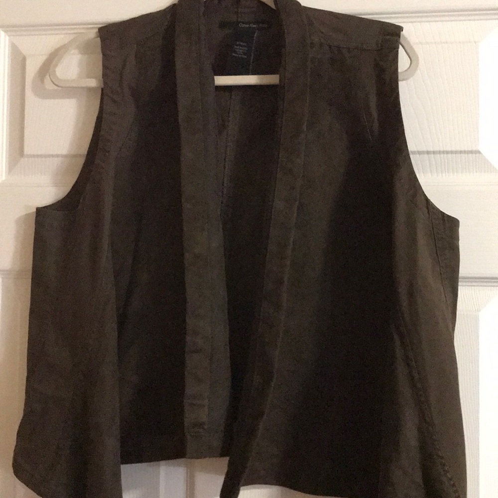 Calvin Klein faux suede vest